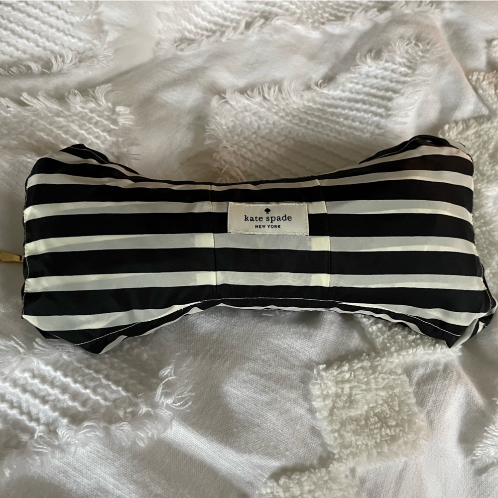 Kate Spade Black & White Striped Poncho